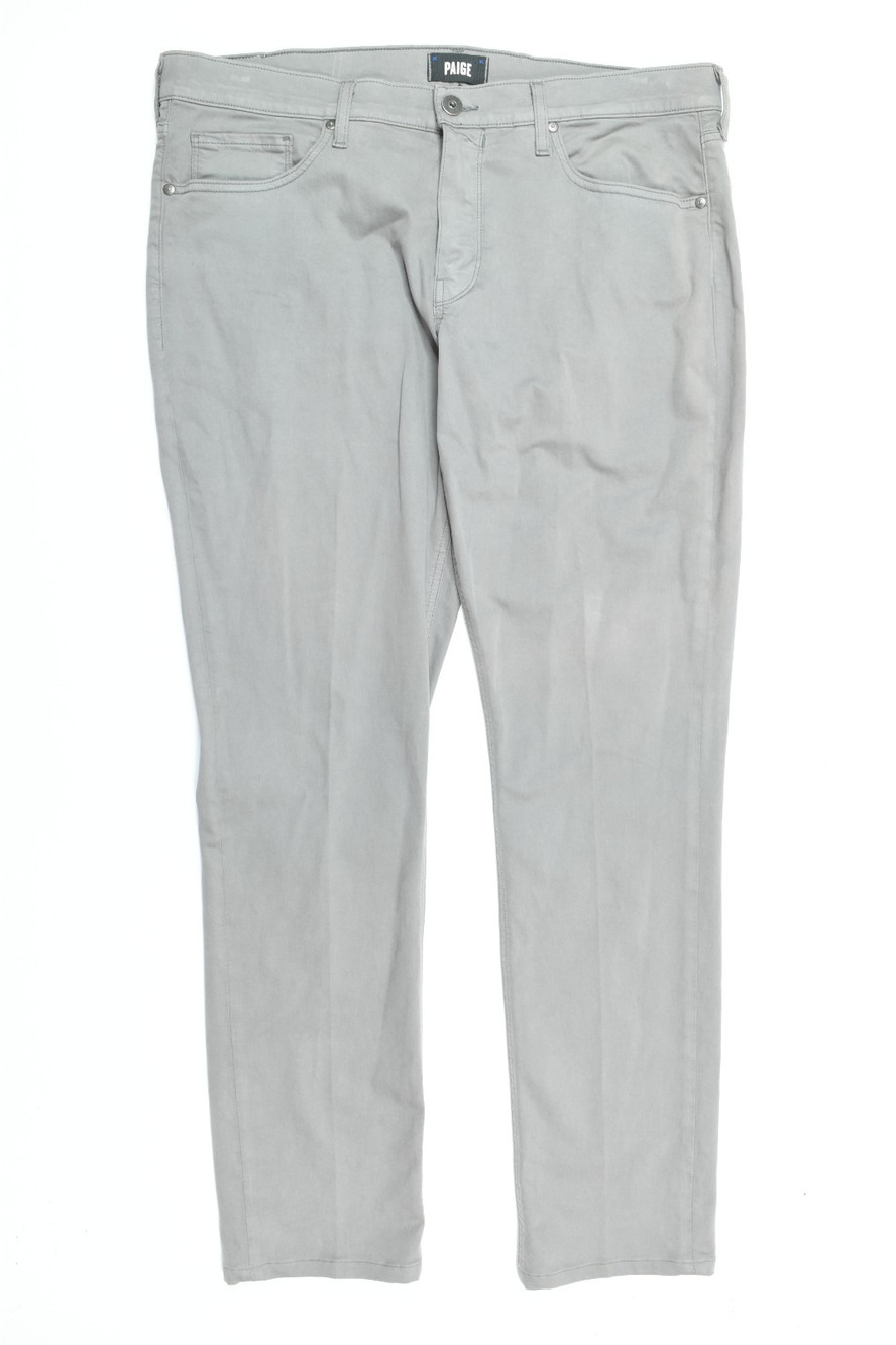 PAIGE Lennox Jeans Mens 36 (38x32) Gray Straight Leg Slim Cotton Stretch